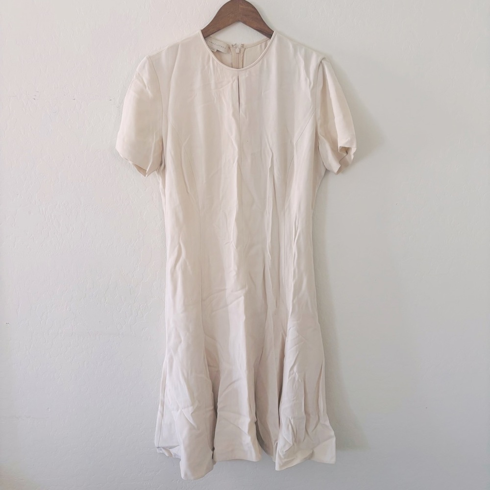 Stella McCartney Iconics Stretch Cady Cream‎ Midi Dress Size IT 42 or US 6/8